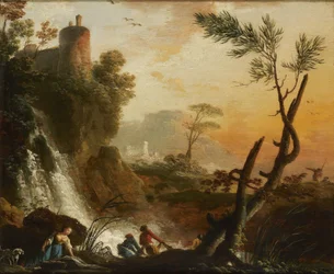 Landschap met ruïnes